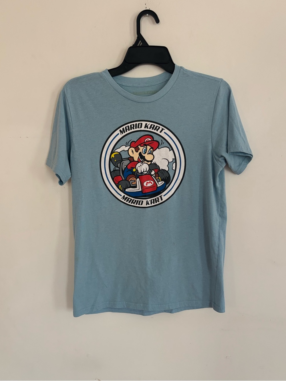 Nintendo Mario Kart Graphic Tee Youth XL Blue Shirt